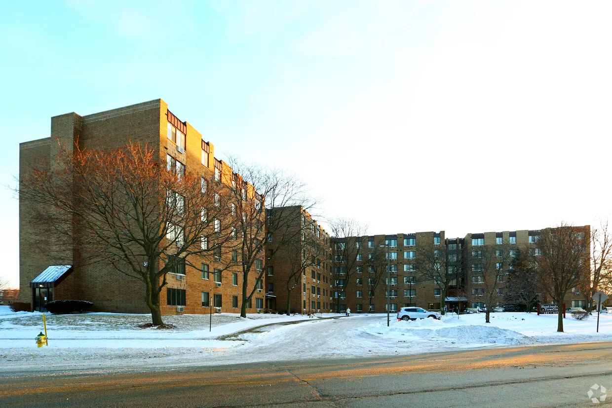 Huntington Towers, a mid-rise affordable housing block