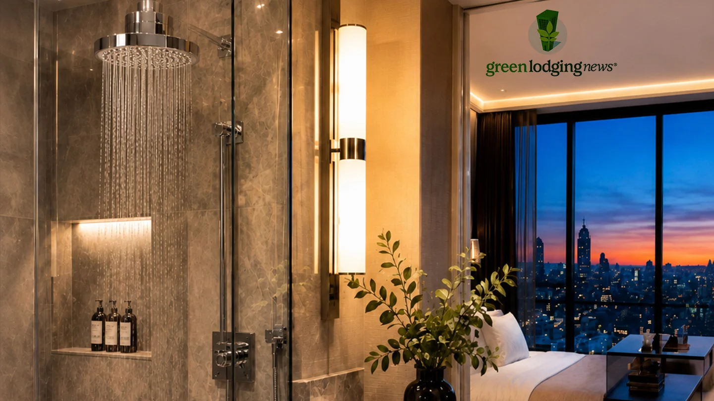 Hotel bathroom, Green Lodging News