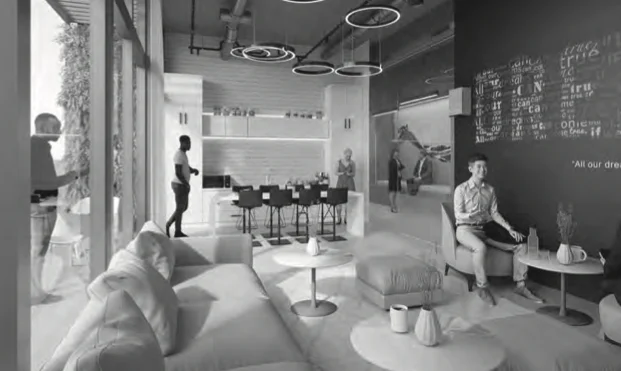 Office wellness lounge