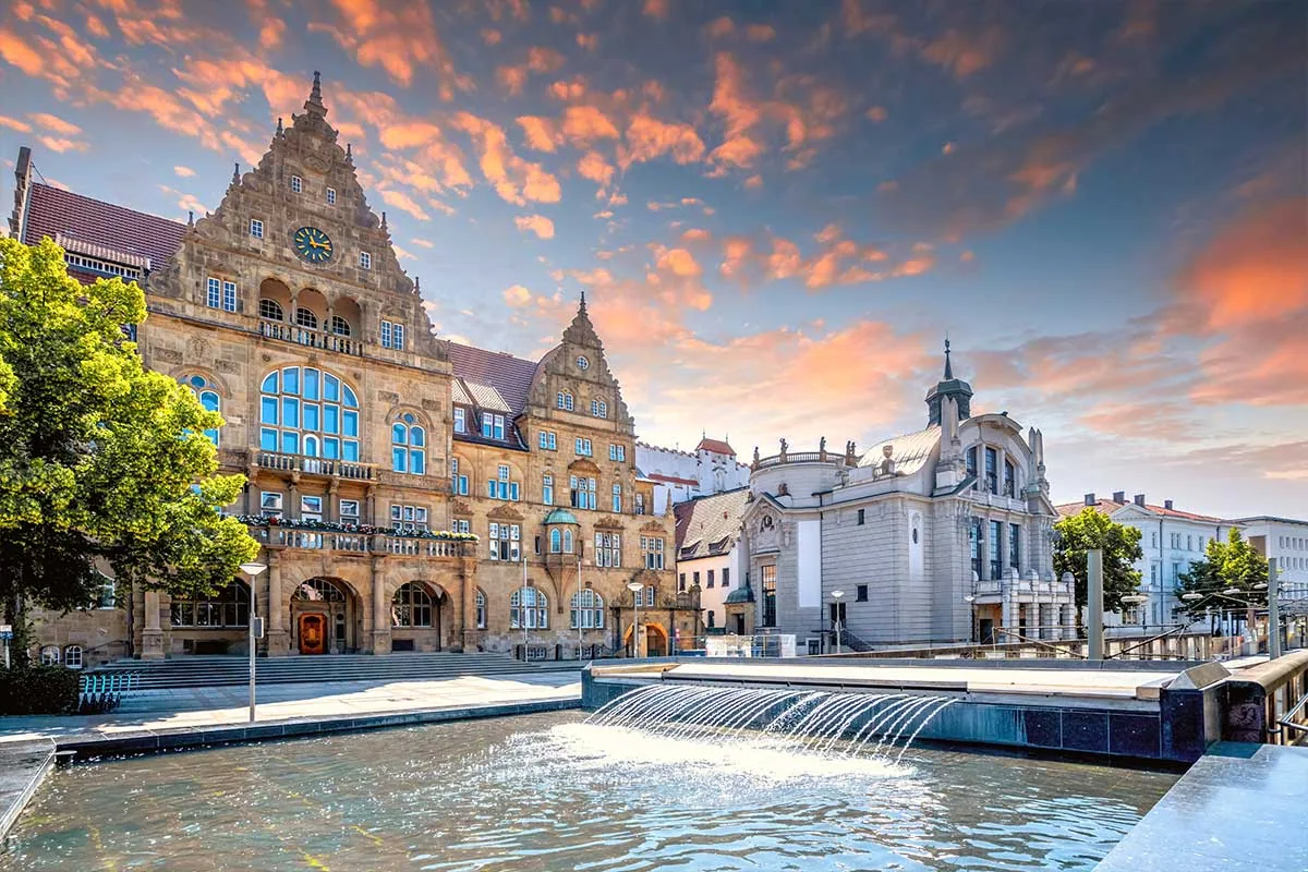 The city of Bielefeld, Germany