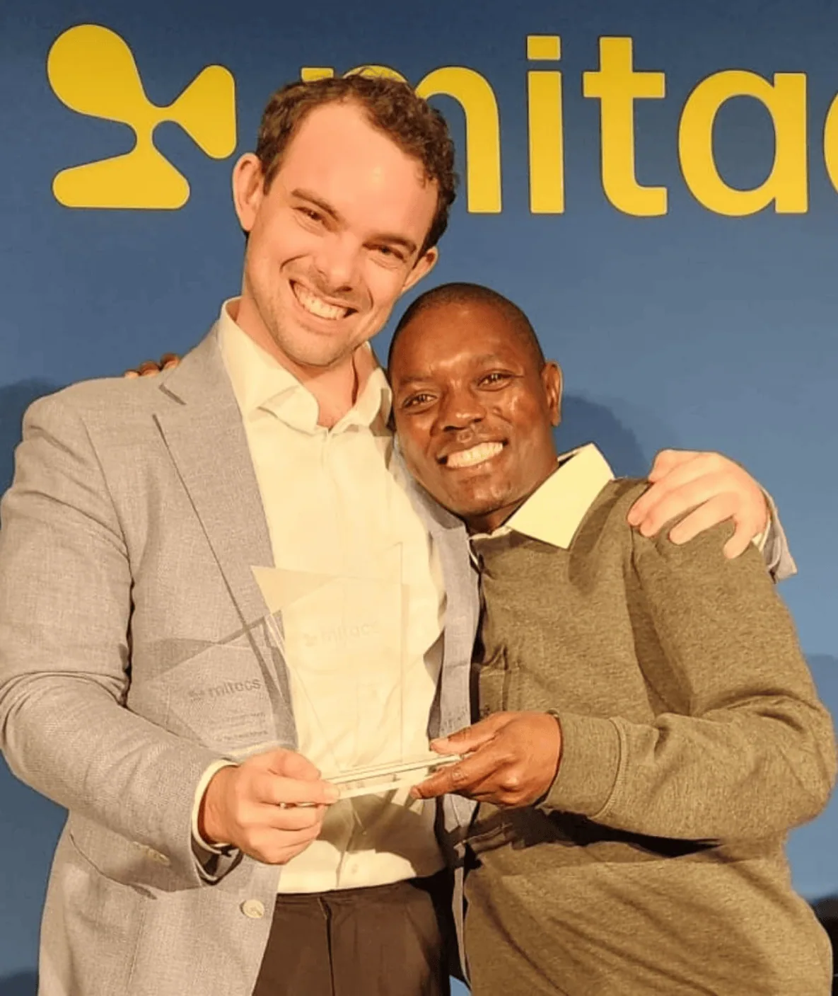 Ron Blutrich, CEO of Clear, with Dr. Paul Nyangaresi at the opening ceremony