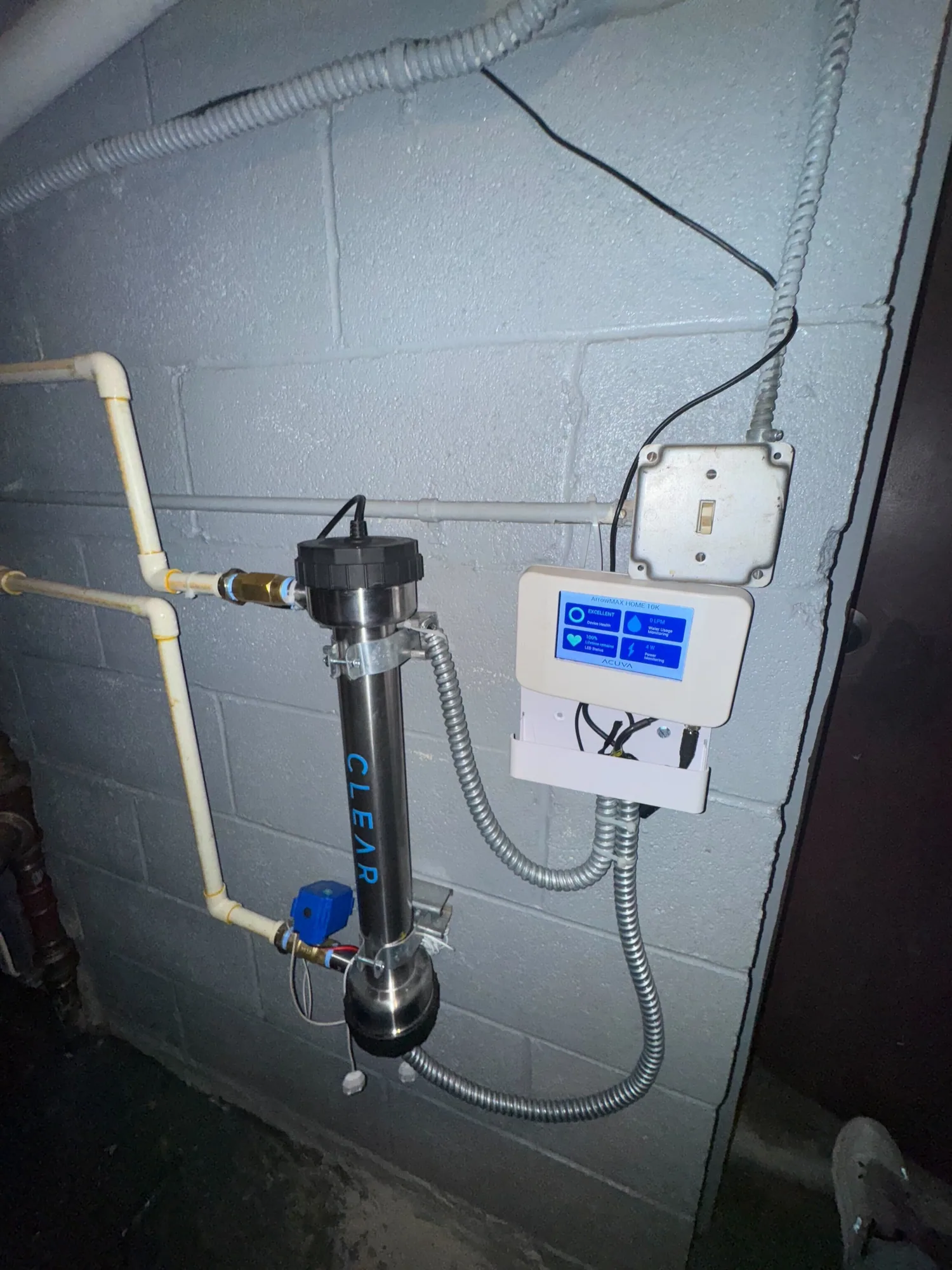 The Clear UV reactor during installation at the New Jersey property
