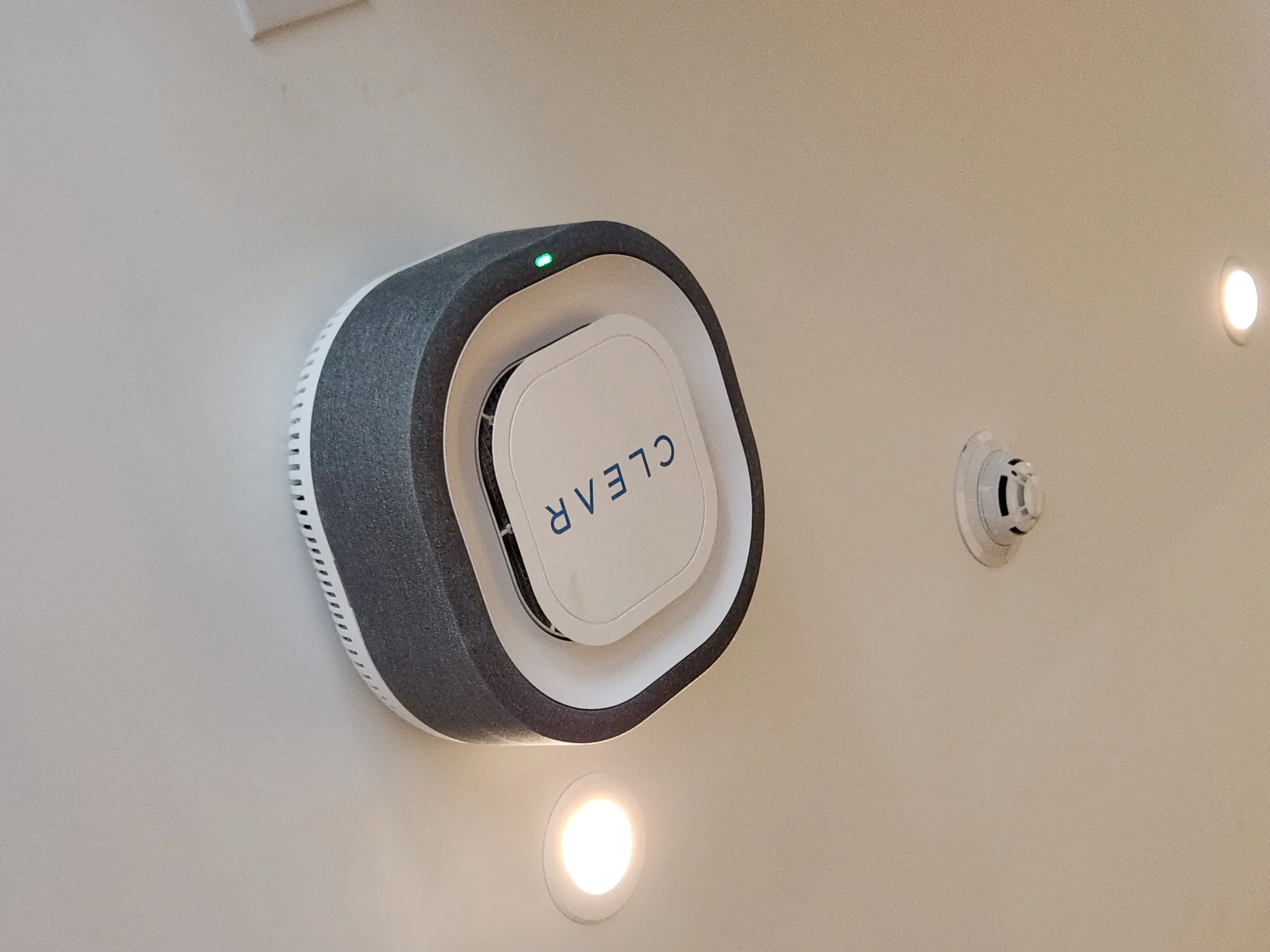 Clear's air purification unit installed on the ceiling at Oscar Residences